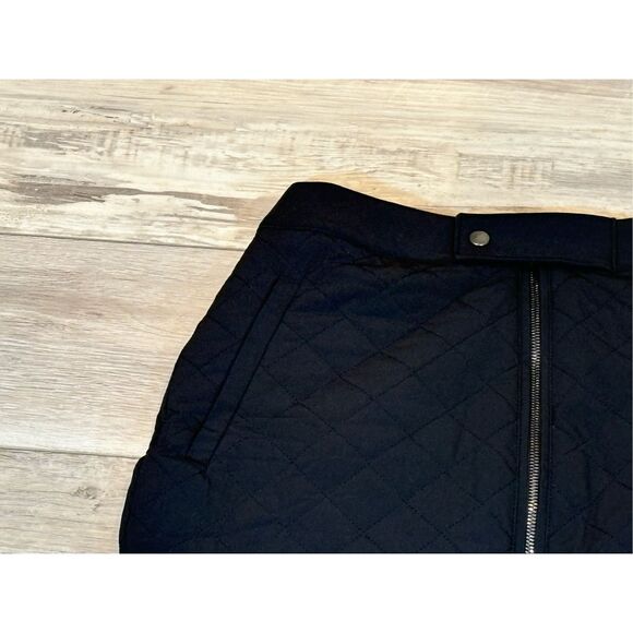 Athleta black quilted mini skirt size 8 - Picture 5 of 12
